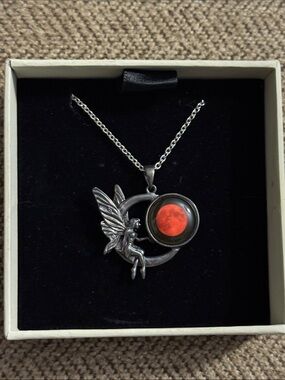 Moonglow Lunar Eclipse Fairy necklace